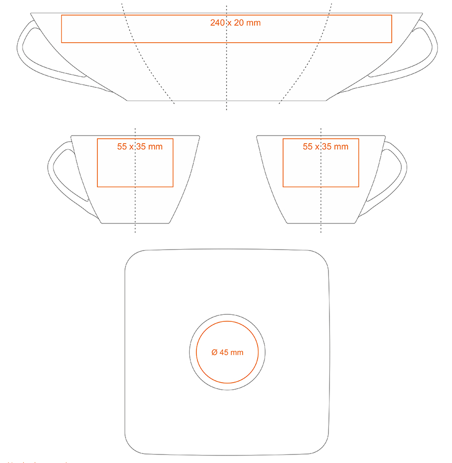 Standardowe powierzchnie nadruku